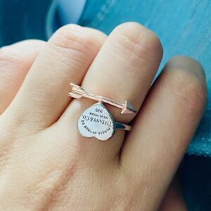 Louis Vuitton Ring Style t silver ring 55 size 5-6-7-8-9