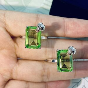 Louis Vuitton Ring Style Tiffany rings green 925 silver size