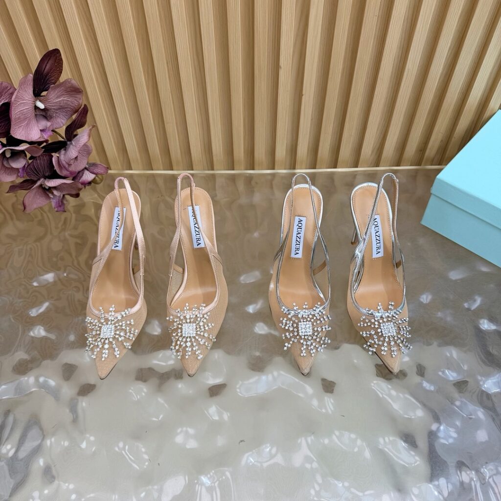Aquazzura 2026 New Style Premium Version 10 cm Heel Sizes 35-39 Sizes 40/41/42/43 Made to Order, Non-Returnable 2 Colors Available 3901197